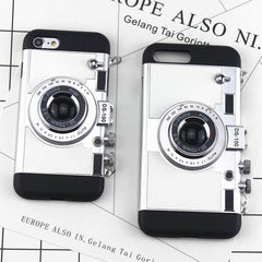 3D Camera Style iPhone Back Case Cover