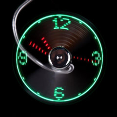 Adjustable USB LED Fan Desktop Clock