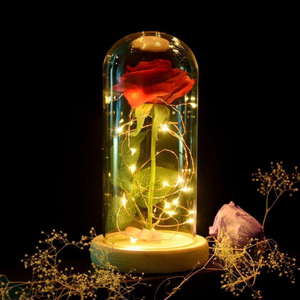 Enchanted Rose Flower Lamp